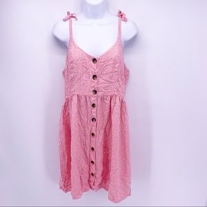 Peyton & Parker Pink and White Striped Summer Dress Size Small